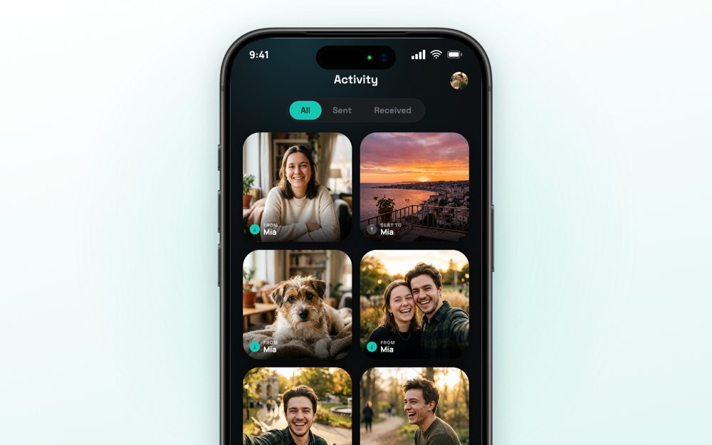 InstantWidget shared moments history